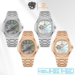 Đồng Hồ Nam CARNIVAL 8128G1 Mặt Xà Cừ, Kính Sapphire Hàng Chính Hãng