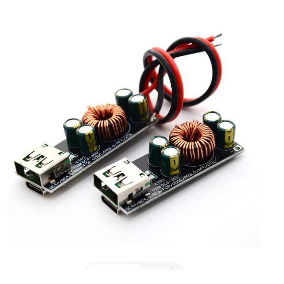 Mạch Sạc Siêu nhanh 60-100W PD chip 3518 Qc4.0 Qc3.0 hạ áp 6-35v Cổng sạc Type C và USB A, sạc lapto