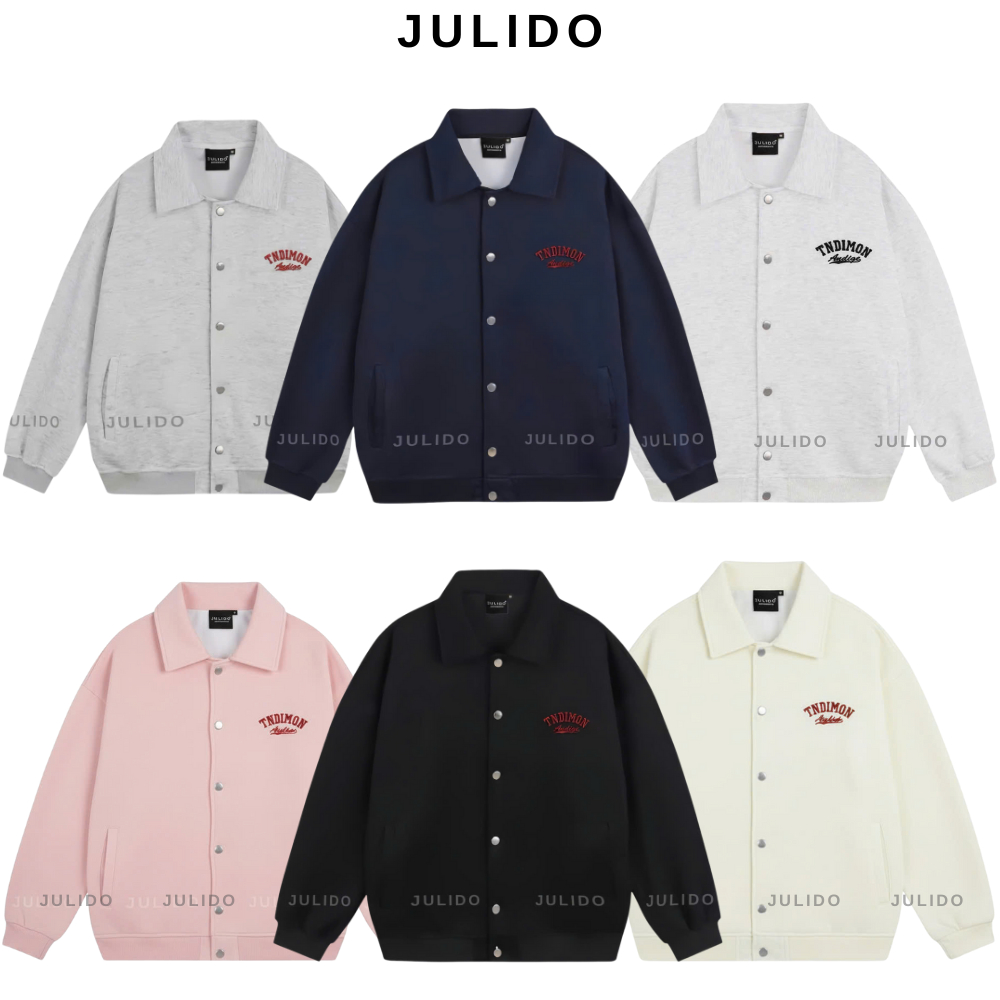 (Form Rộng) Áo khoác BOMBER nam nữ JULIDO, chất vải nỉ mặc được 4 mùa