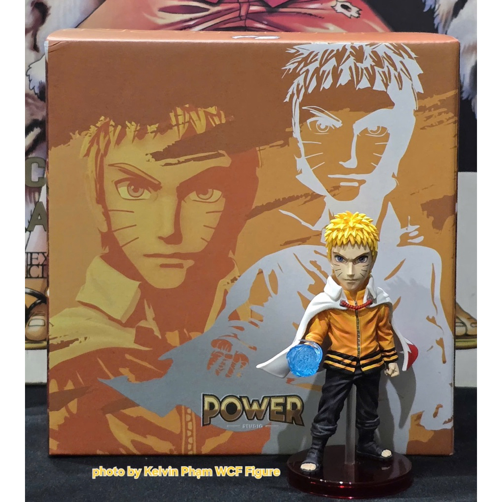 Mô hình Resin WCF chính hãng Power Studio Naruto Next Generation Hokage Konoha Đệ Thất Uzumaki Narut