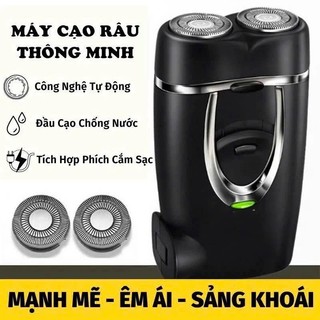 Máy cạo râu mini 2 lưỡi FLYAST,cạo râu điện 2 đầu chống nước cạo sạch cực êm vệ sinh dễ dàng