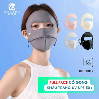 [Fullface Có Gọng] Khẩu Trang Toàn Mặt Có Gọng UPF100+ Chống Tia UV che kín mặt Ninja 2 Lớp Chất Lạnh Mát