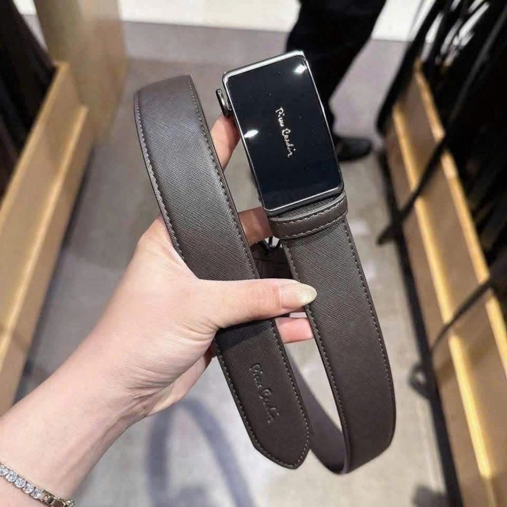 Thắt lưng dây nịt dây lưng da nam Pierre  Paris Malay auto slide buckle belt
