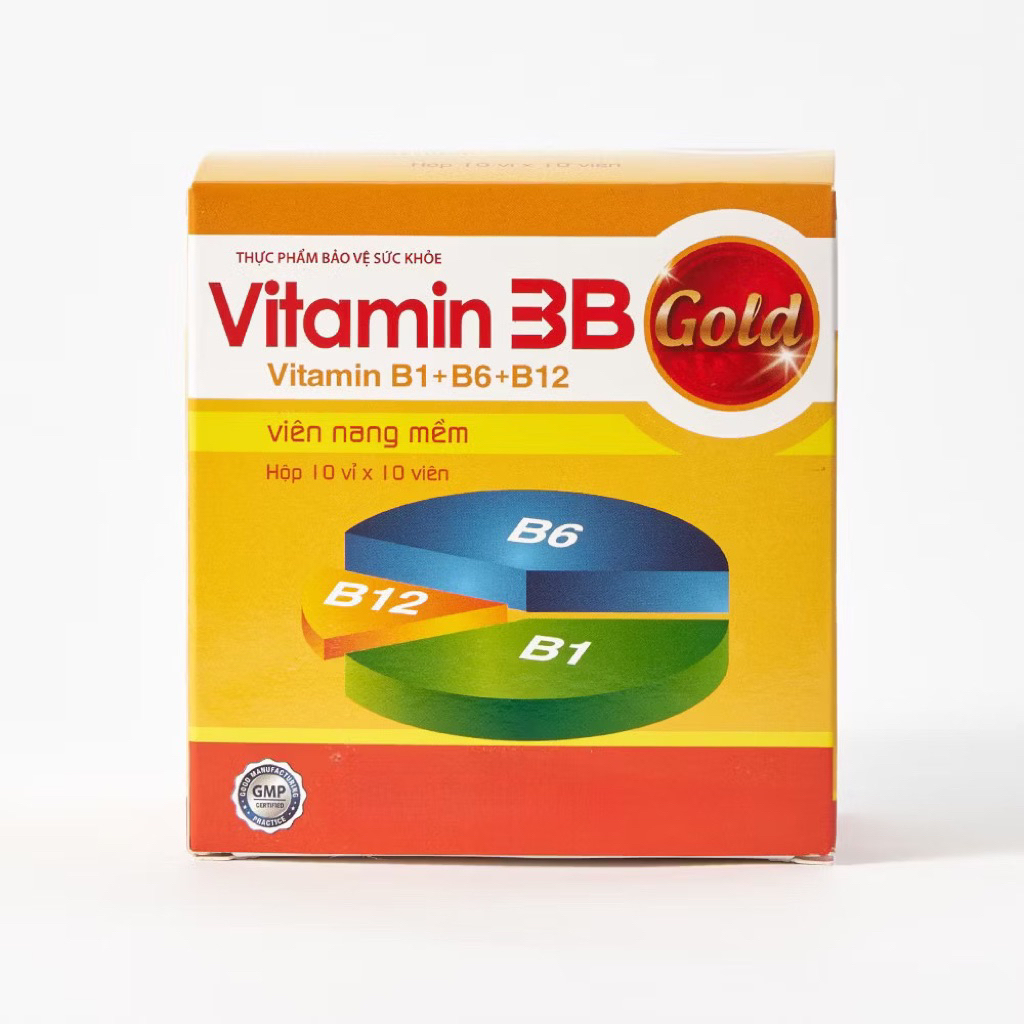 VITAMIN 3B GOLD PHÚC VINH HỘP 10 VỈ