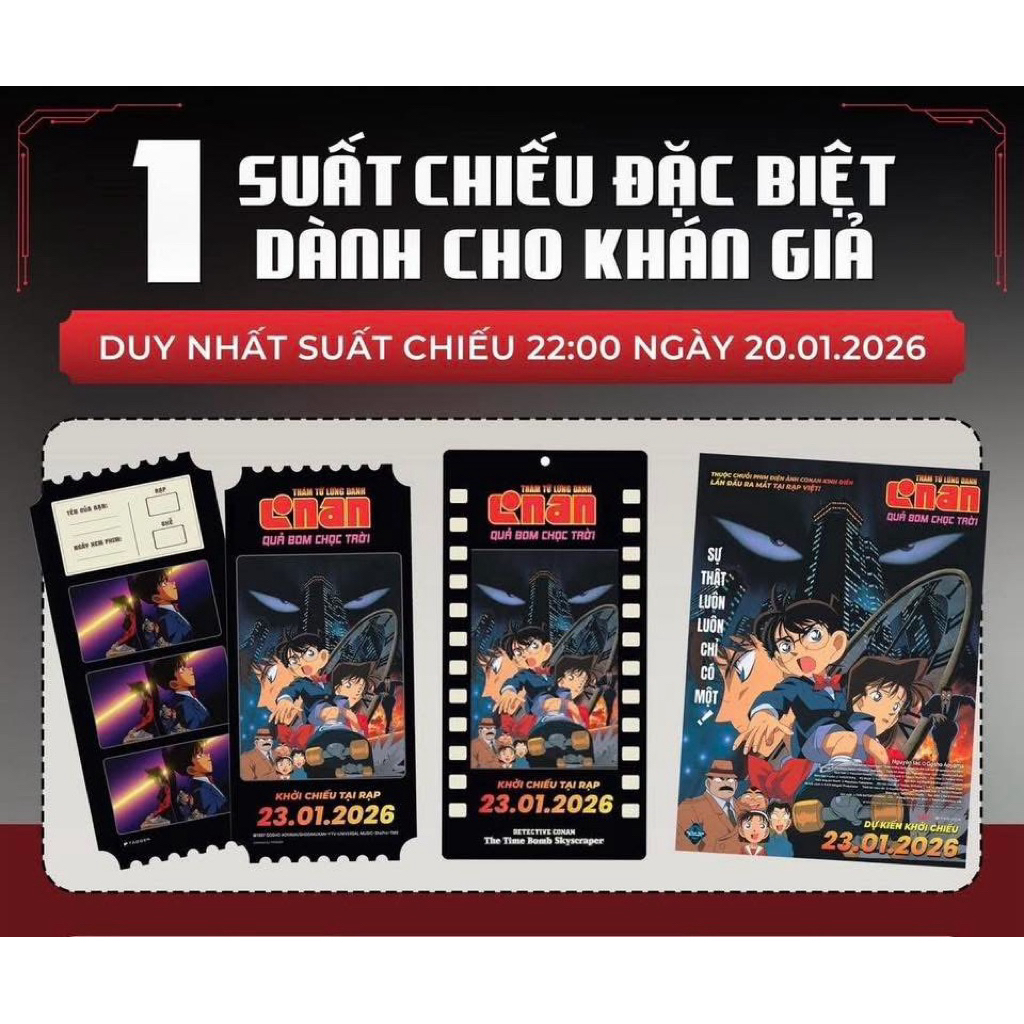 Quà tặng phim Conan Movie 01: Quả bôm chọc trời