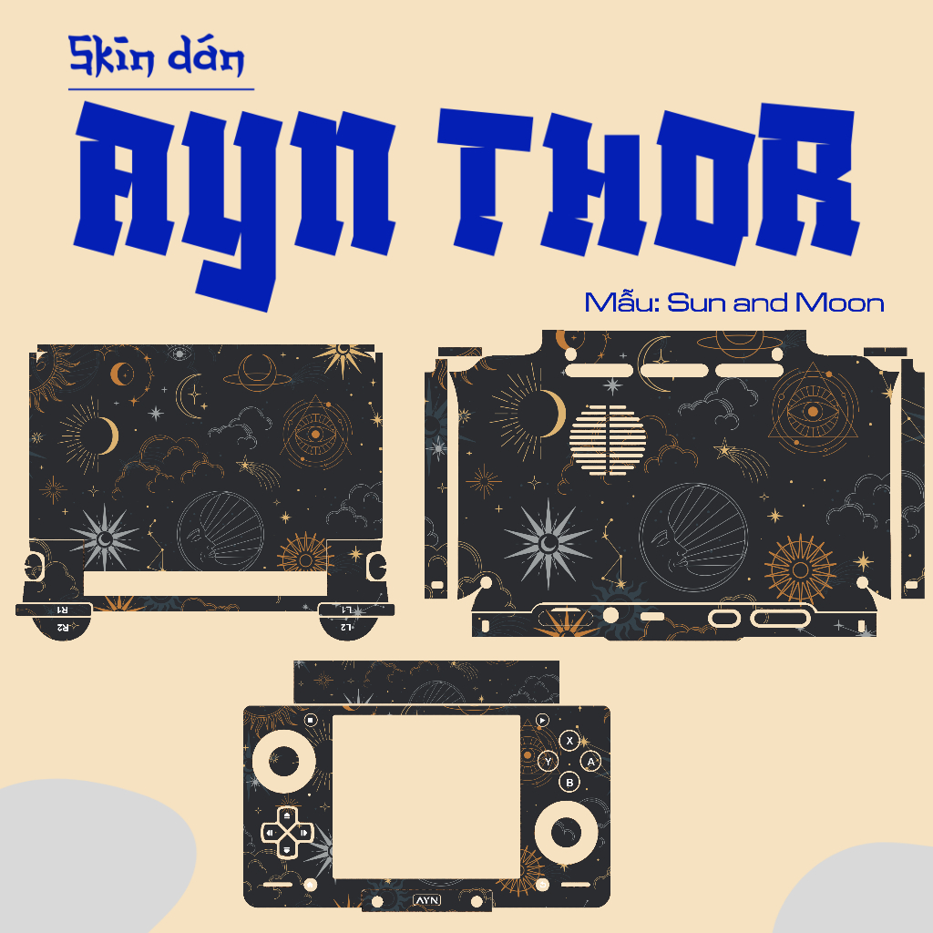 Skin dán AYN Thor | Miếng dán Film 3M có custom theo yêu cầu