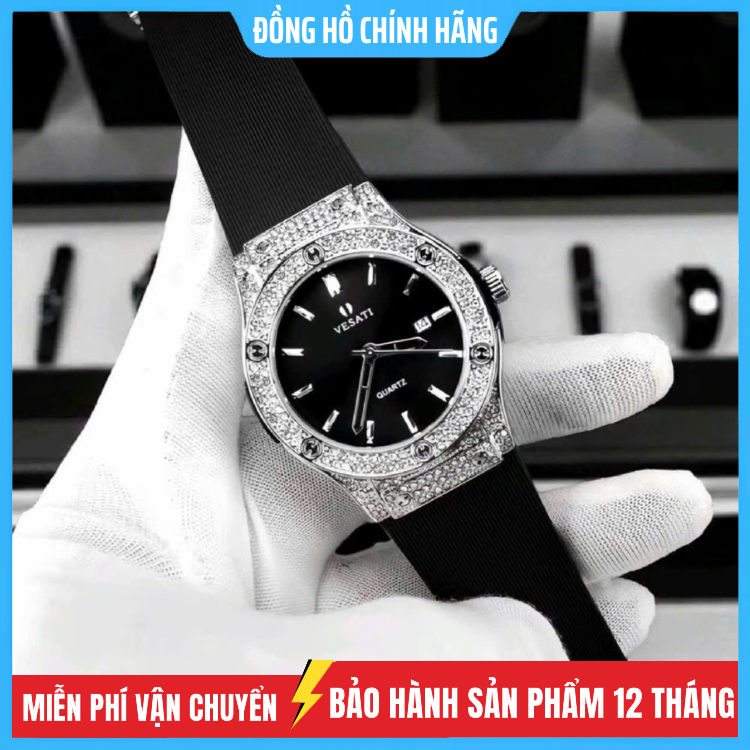 Đồng hồ nam VERSATI chính hãng, from hbl, bộ máy pin, khóa thông minh, chống nước tốt, đồng hồ đeo t