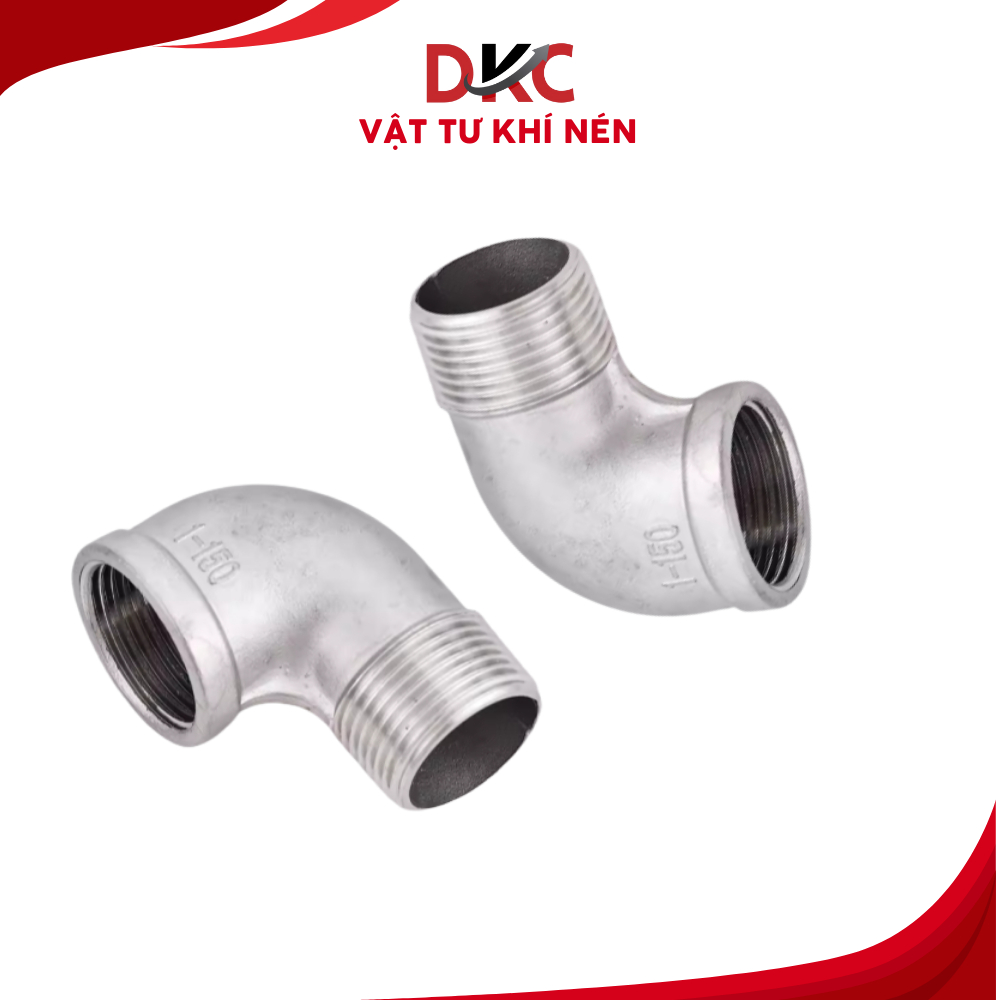 Co điếu inox 304 - Co ren trong ren ngoài inox