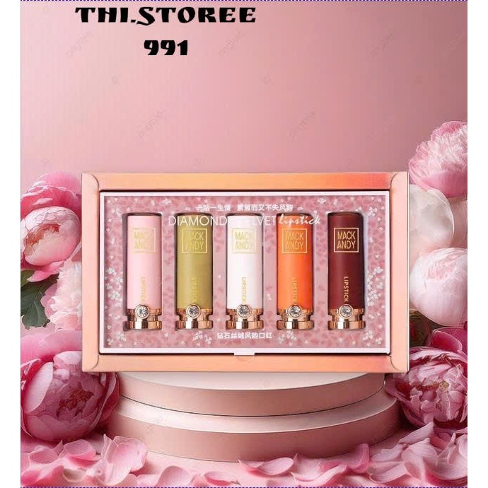 SET SON SÁP MACK ANDY diamonds velvet lipstick  - 𝓣𝓱𝓲 𝓼𝓽𝓸𝓻𝓮