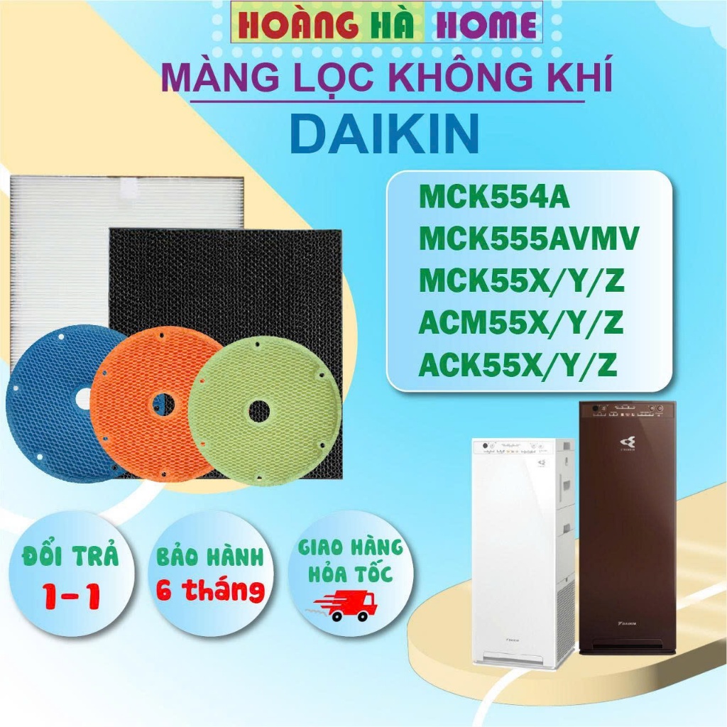 Màng lọc không khí daikin MCK555AVMV MCK55X MCK55Y MCK55Z MCK554A ACM55X/Y/Z ACK55X/Y/Z- Màng lọc he