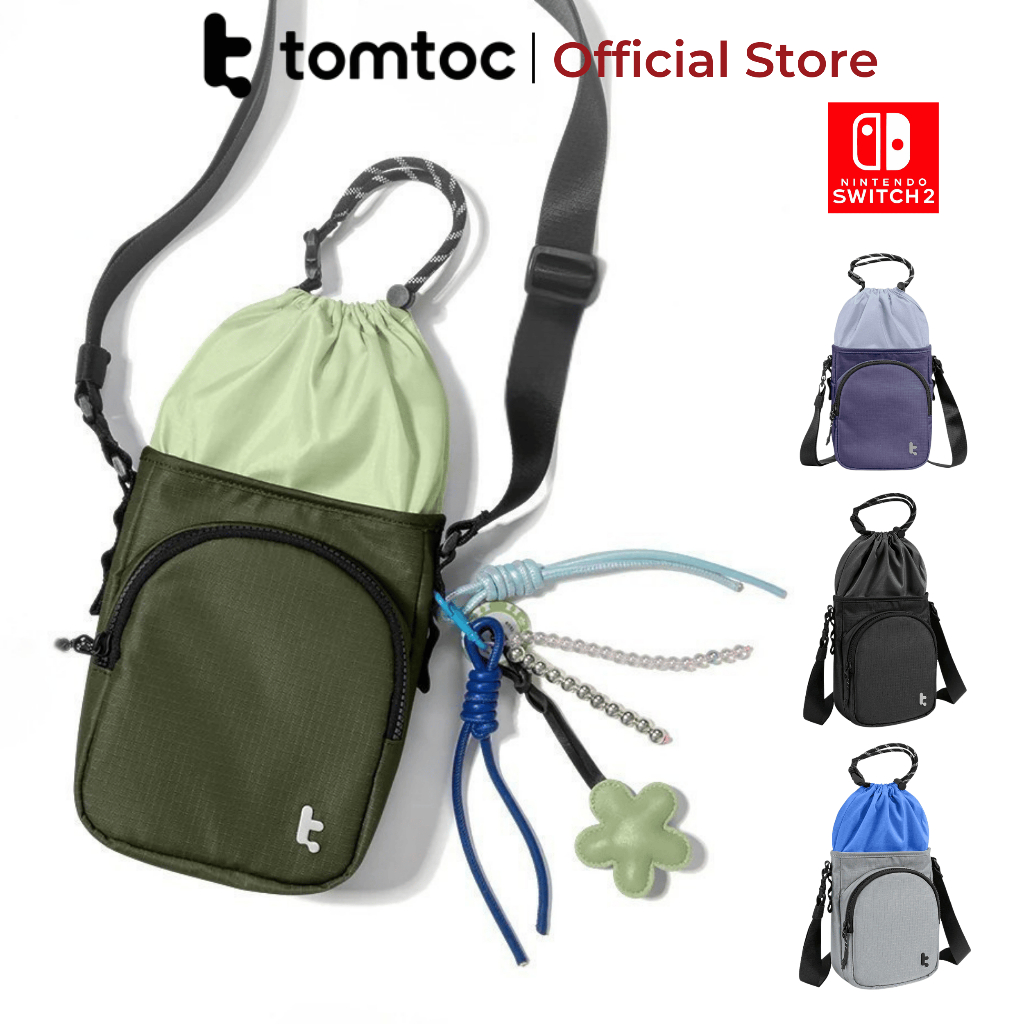 Túi đeo chéo Tomtoc GameOn-G50 cho Nintendo Switch 2 JoyCarry Sling chính hãng, đựng phụ kiện