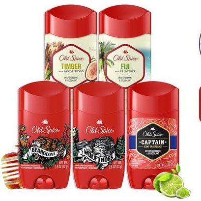 [New Verson 85g Sáp Xanh] Sáp khử mùi Old Spice Pure Sport Original Fresh Timber Fiji Bearglove Wolf