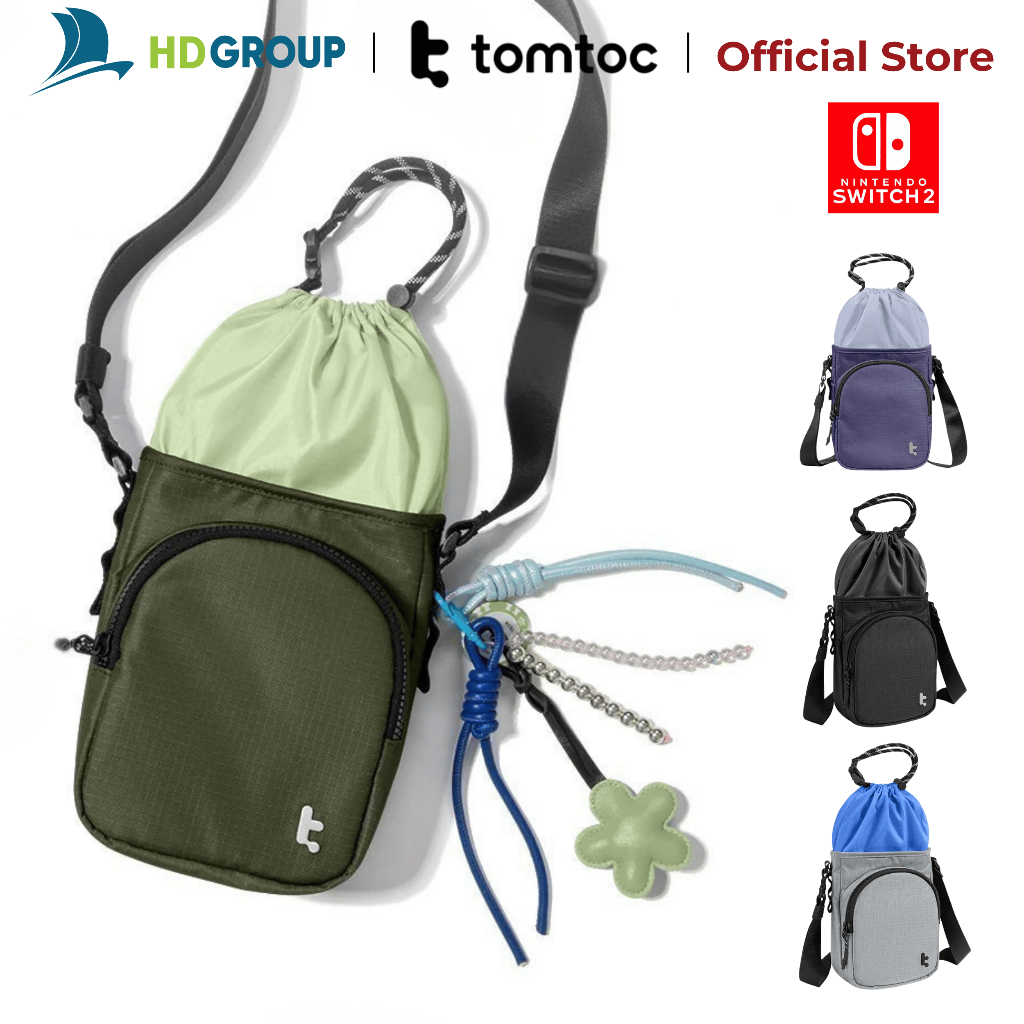 Túi đeo chéo Tomtoc GameOn-G50 cho Nintendo Switch 2 JoyCarry Sling chính hãng, đựng phụ kiện