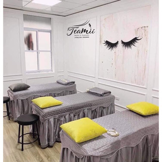 THANH LÝ (Mới) Bộ Ga Giường Spa Trần Bông, Drap Gường Nối Mi, Phun Xăm