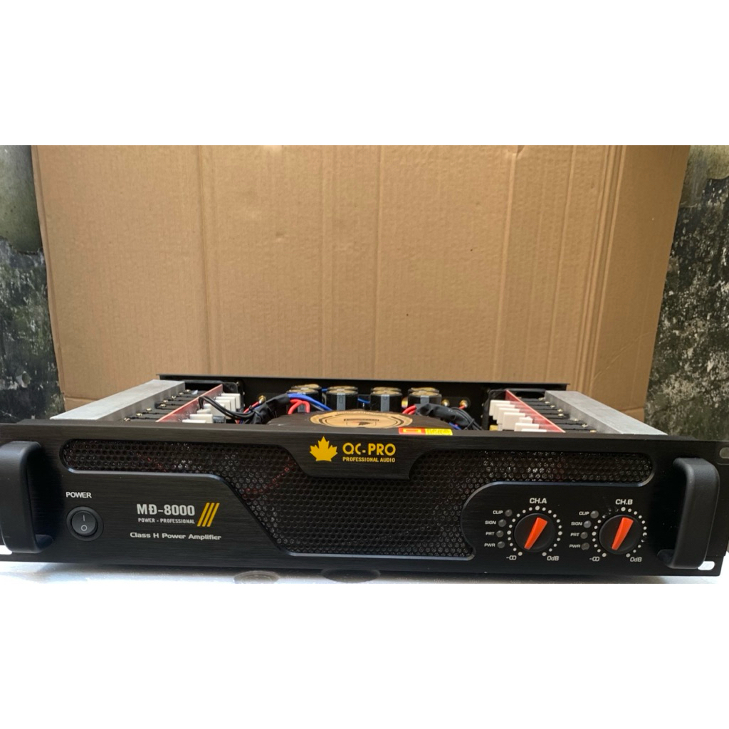 Cục Đẩy 2 Kênh MĐ- 8000. 32 Sò. 3000W