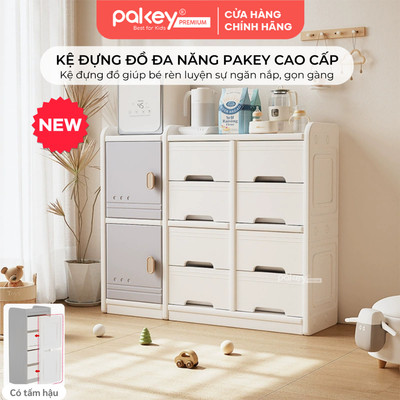 [NEW] Kệ Đựng Đồ Dạng Tủ PAKEY Nhiều Ngăn Có Tấm Hậu, Tủ Để Đồ Cao Cấp Sức Chứa Lớn, Thiết Kế Sang Trọng