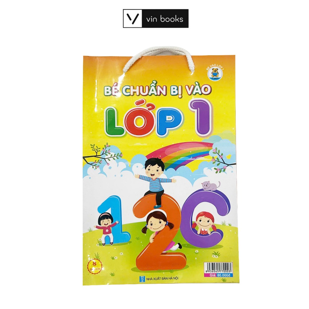 Sách - Bé Chuẩn Bị Vào Lớp 1 - Tủ Sách Bé Vào Lớp 1 - Túi 8 Cuốn