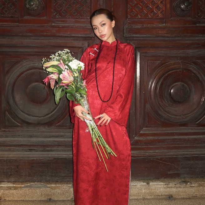 ÁO DÀI HẠ TRÚC- FULLSET | GALLERY SEVEN - Áo dài dáng suông cách tân dáng dài