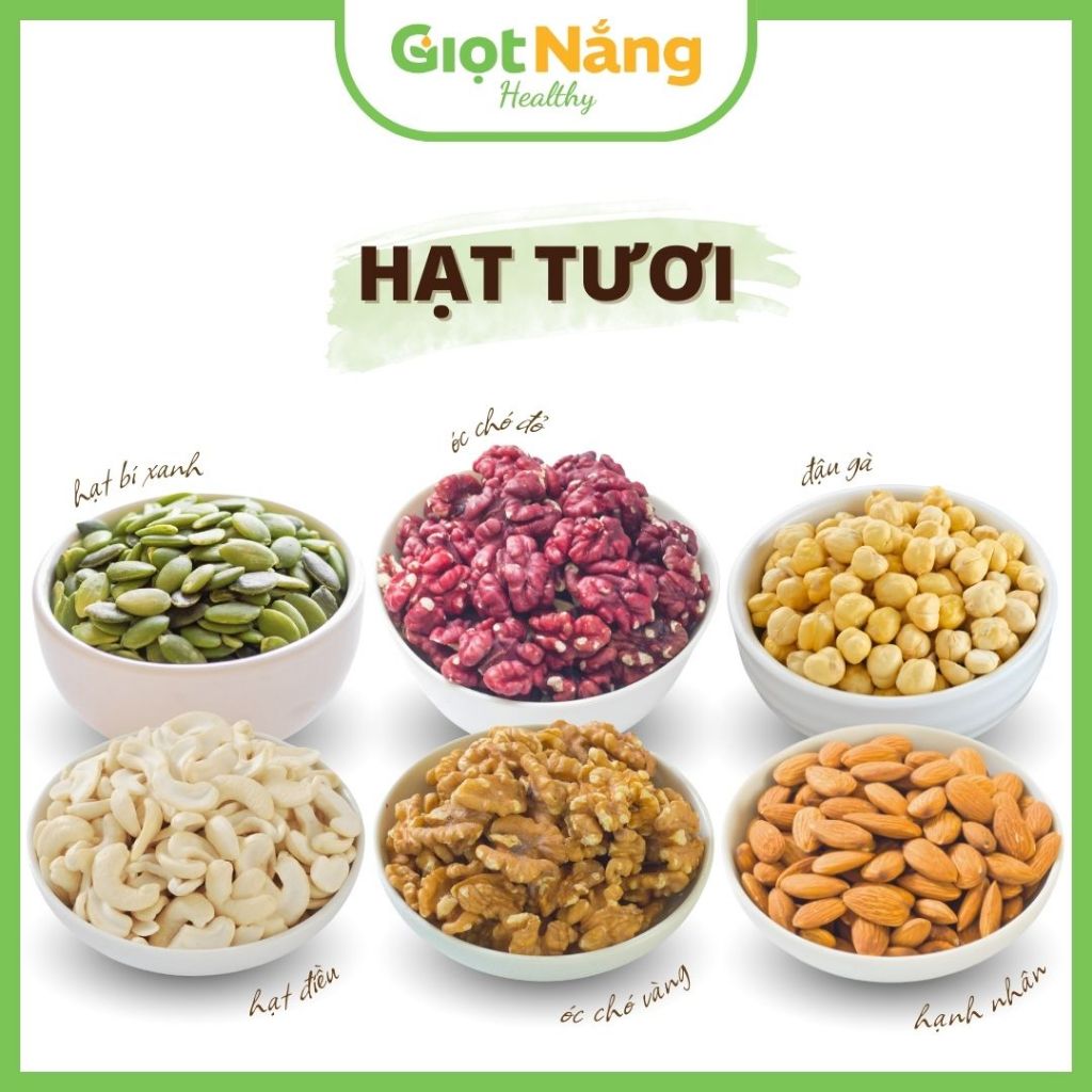 Các Loại Hạt Sống Nấu Sữa Nấu Cháo từ Nông sản Giọt Nắng