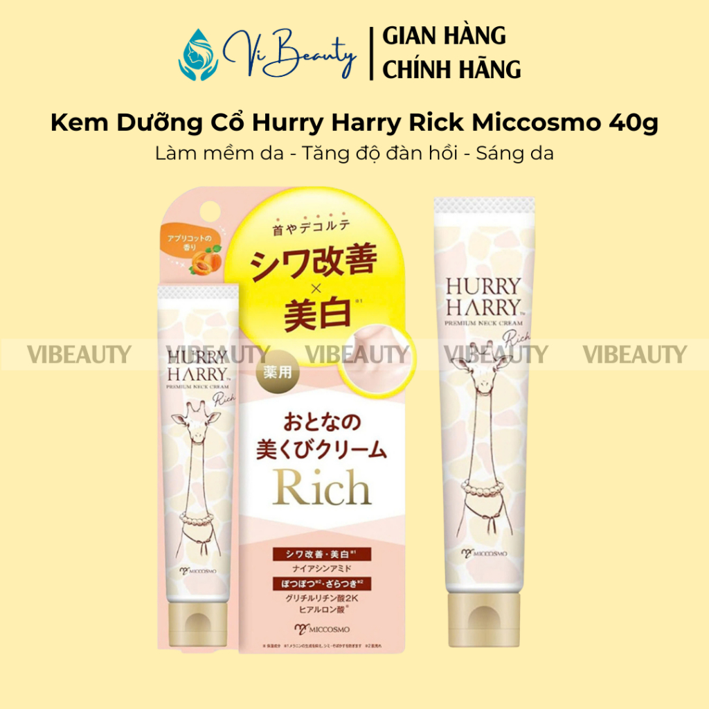 Kem Dưỡng Cổ Hurry Harry Rick Miccosmo 40g