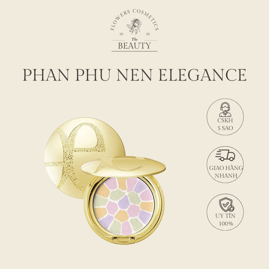 Phấn phủ nén cao cấp Phấn phủ ELEGANCE LA POUDRE HAUTE NUANCE - Flower.Cosmetics