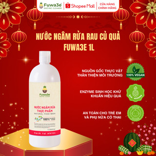 Nước Ngâm Rửa Rau Quả Fuwa3e 1000ml/100ml - Enzyme Từ Vỏ Dứa, Diệt Vi Khuẩn, Thuốc Trừ Sâu