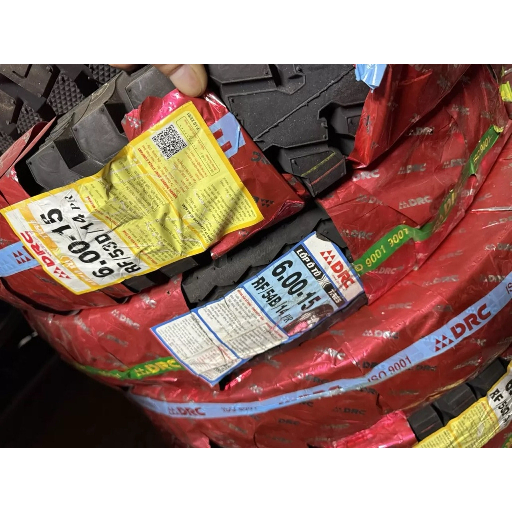 Vỏ lốp DRC 600-15 53D 14pr gai ngang mới 100% date 2025