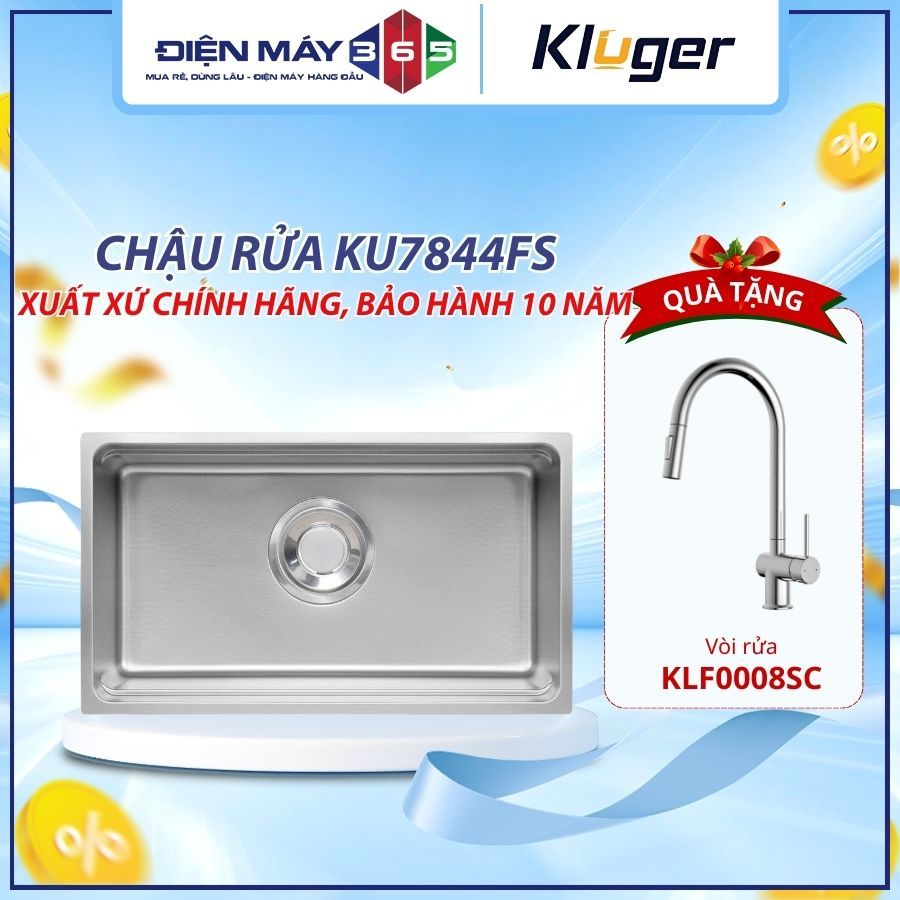 Chậu rửa bát Kluger KU7844FS PLUS / KU7844FS BASIC, Công nghệ ép khuôn liền khối – DNH