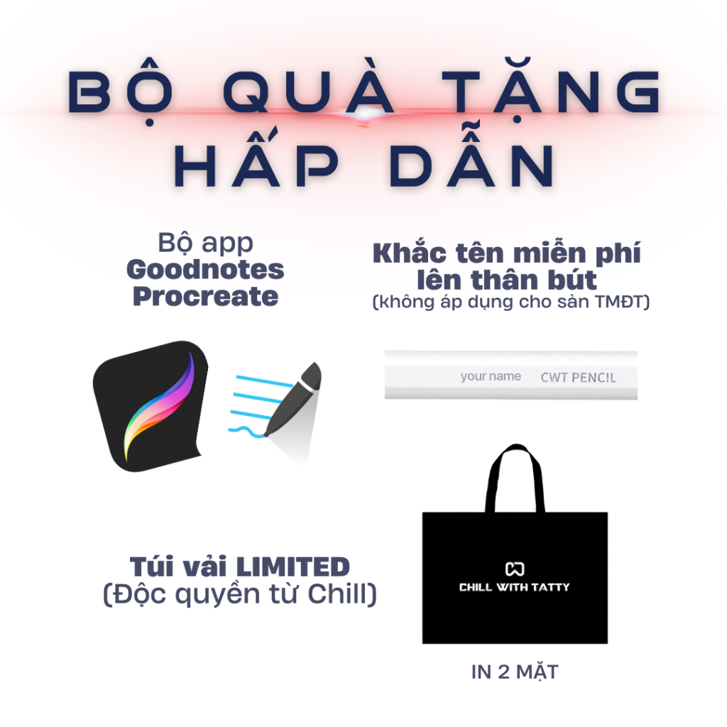 Bút cảm ứng CWT PENCIL V PRO dùng cho máy tính bảng i.o.s từ 2018 trở đi, có hỗ trợ tì đè | BigBuy360 - bigbuy360.vn