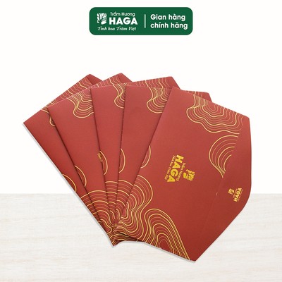 QUÀ TẶNG KHÔNG BÁN_5 Bao Lì Xì Mừng Tết Bính Ngọ trầm hương Haga, màu ngẫu nhiên, số lượng có hạn