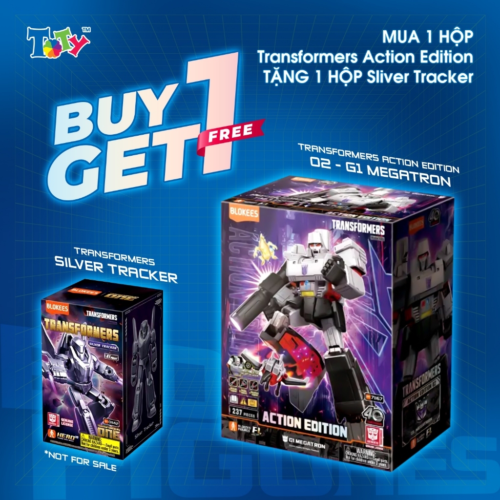 (MUA 1 TẶNG 1 SILVER TRACKER) Mô Hình Transformers - AE02 G1 Megatron (Limited Model Kit) (Luminous 