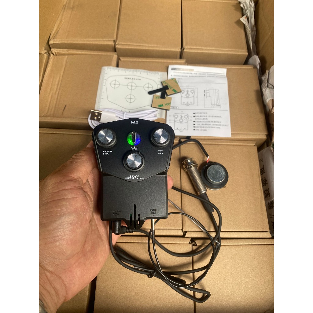EQ M2, eq Guitar Bluetooth hiệu ứng ra loa chuyên nghiệp hiện đại