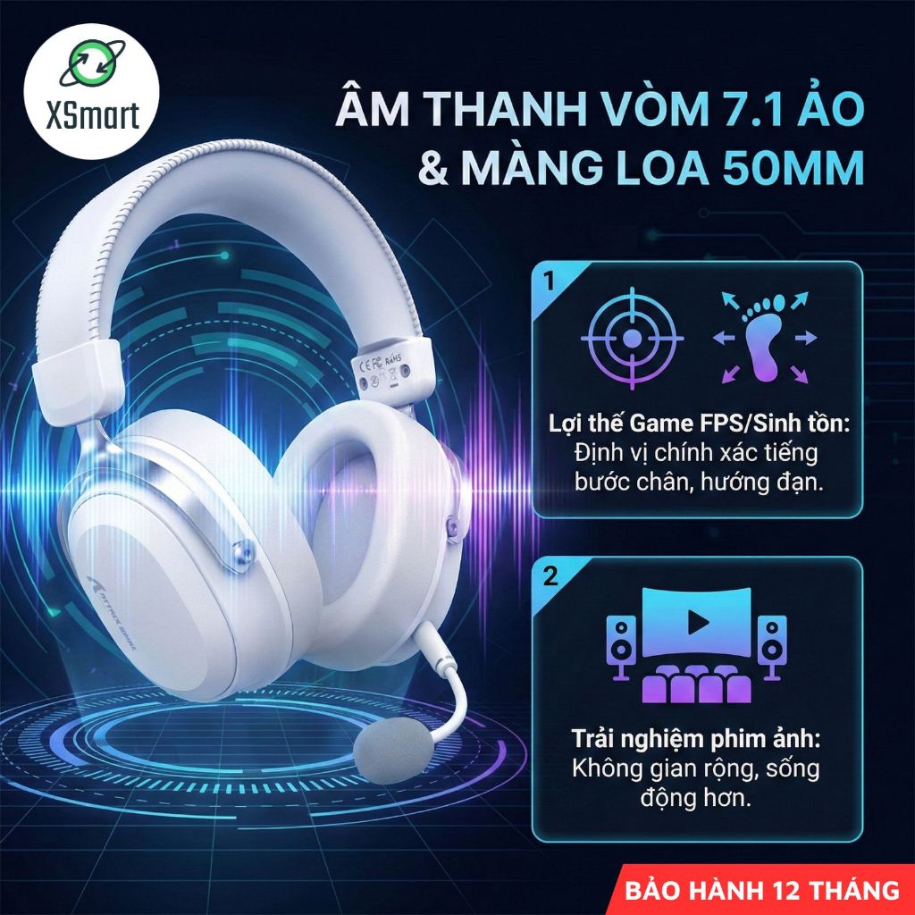 Tai Nghe Bluetooth Attack Shark L30 Pro Gaming Khung Nhôm Cao Cấp Âm Thanh Vòm 7.1 App Macro | BigBuy360 - bigbuy360.vn