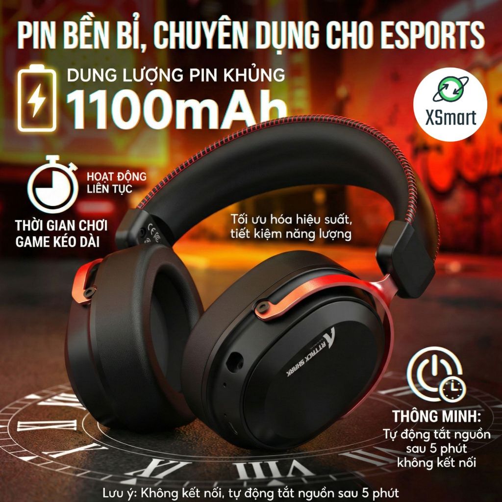 Tai Nghe Bluetooth Attack Shark L30 Pro Gaming Khung Nhôm Cao Cấp Âm Thanh Vòm 7.1 App Macro | BigBuy360 - bigbuy360.vn