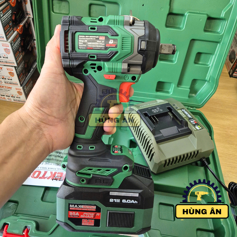 Máy siết bulong Dekton 590N.m - M21-IW590Plus/Phiên bản Limited/Motor brushless/Chân pin phổ thông