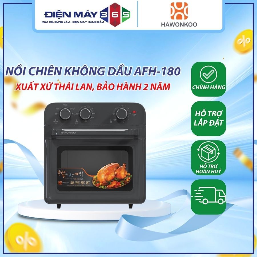 Nồi chiên không dầu Hawonkoo AFH-180-GR/CF/PK - DNH