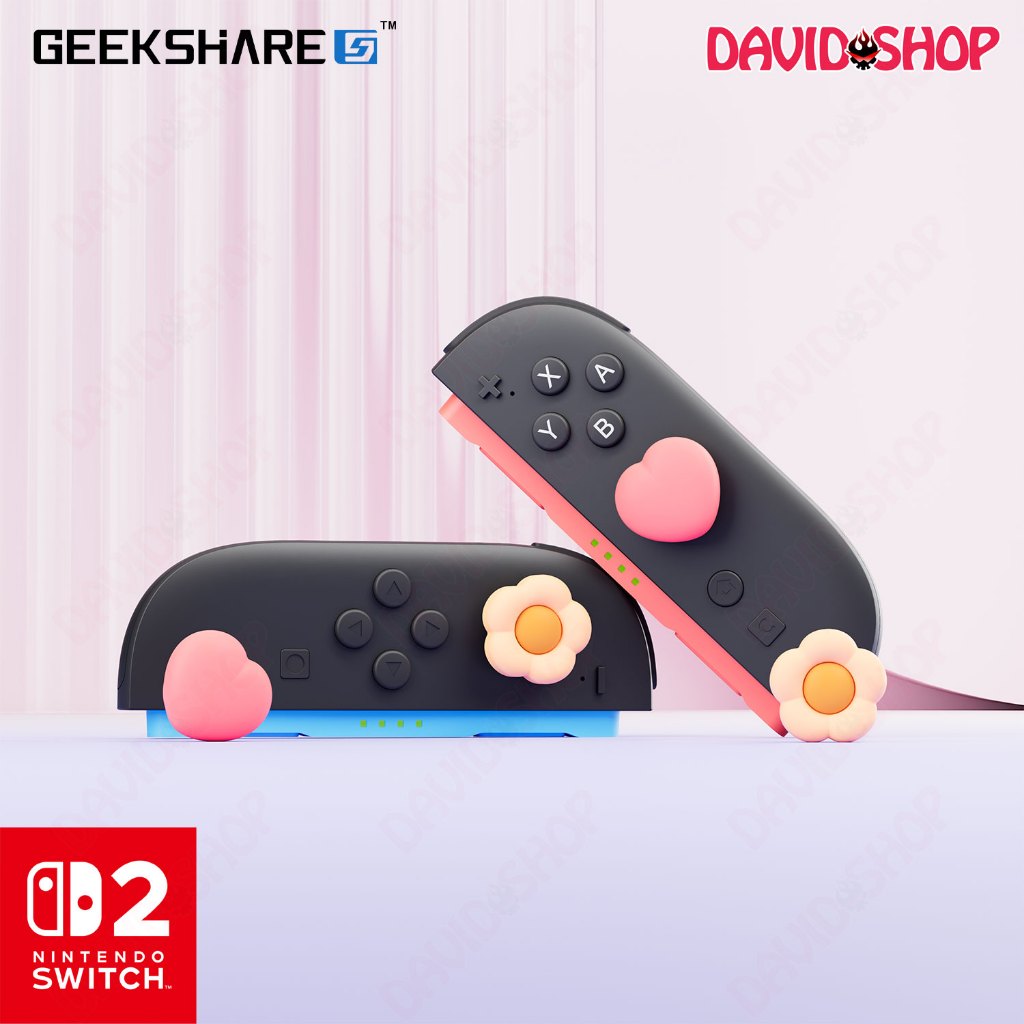 Núm bọc analog (GeekShare) Hoa & Trái Tim cao cấp cho Joy-Con, Pro Controller 2 - Nintendo Switch 2