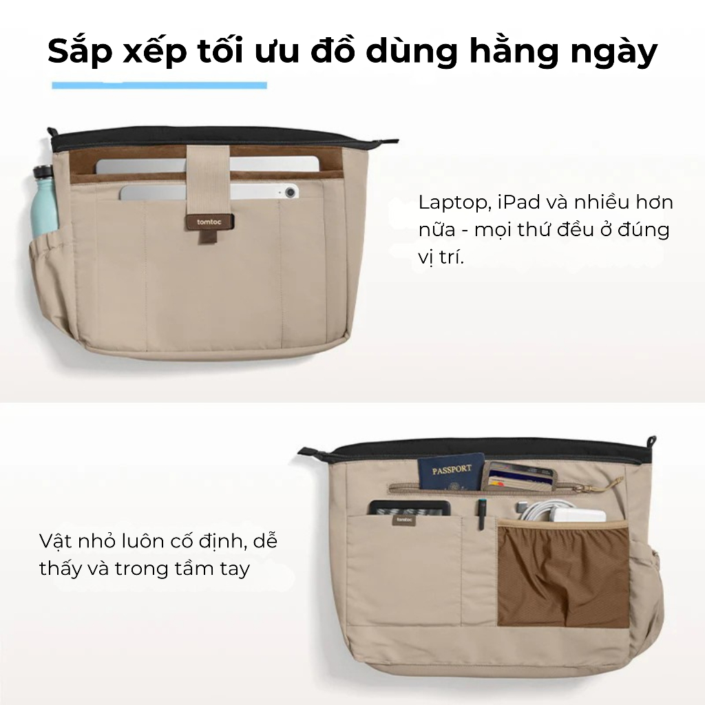 Túi xách chống sốc cho Macbook/Laptop Tomtoc Terra-T38 Laptop Tote Bag size lên đến 16", chính hãng | BigBuy360 - bigbuy360.vn