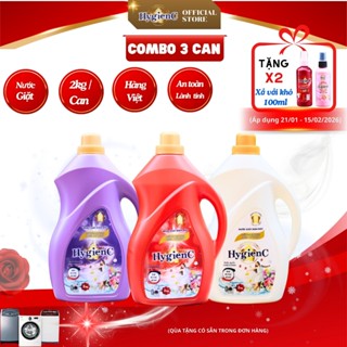 [Combo Gia Đình] 3 Can nước giặt HygienC - Khối lượng 2Kg