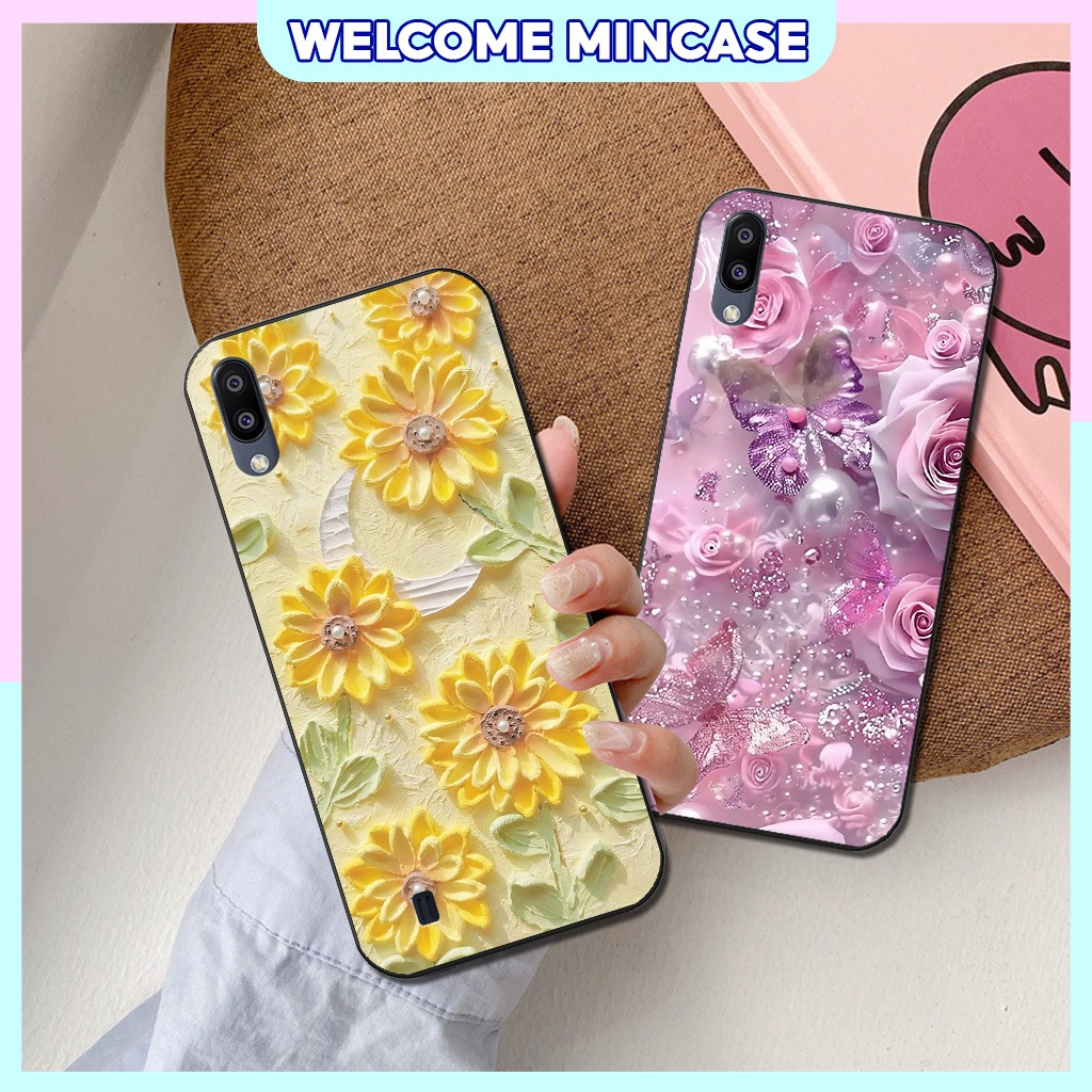 Ốp lưng Samsung A10, A10s, M10, A01, A01 Core in hình hoa hướng dương, bướm dẻo mềm nhiều màu sắc dành cho nữ