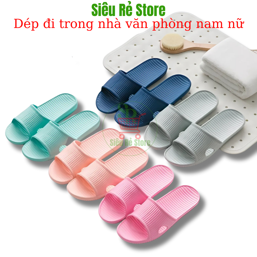 COMBO 2 Dép đi trong nhà tắm Siêu Rẻ Store Dép xốp mang trong nhà tắm vệ sinh văn phòng nam nữ mùa đông cute