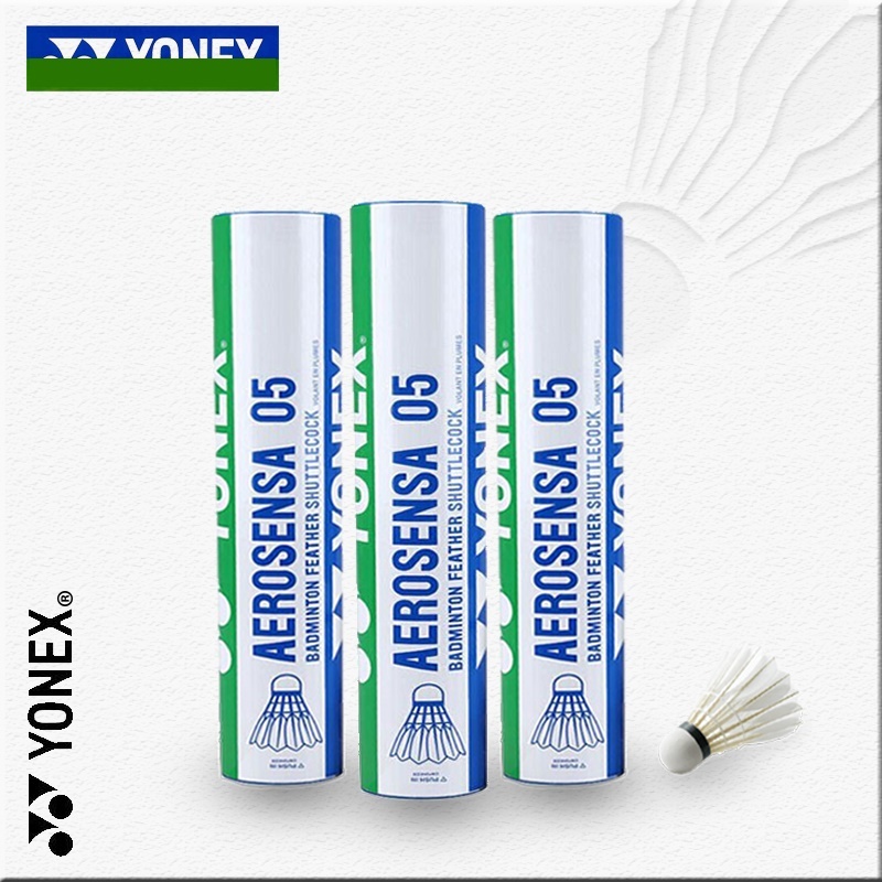 Vợt cầu lông Yonex AEROSENSA 05 Quả cầu lông cao cấp cho CLB (6 quả/hộp)，Quy cách: 3 hộp × 6 quả.