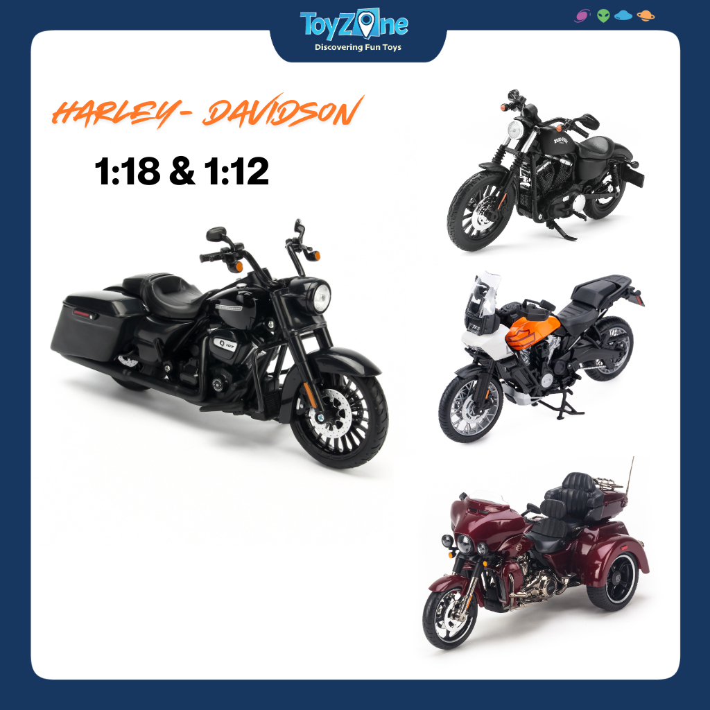 Mô hình xe Harley Davidson MAISTO tỉ lệ 1:12 & 1:18 nhiều mẫu chính hãng MAISTO
