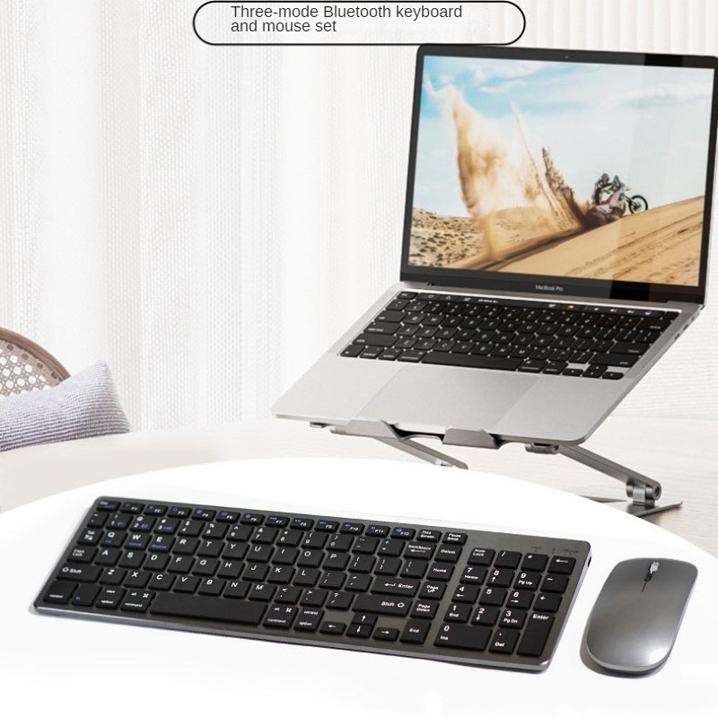 Combo Bàn Phím Chuột Không Dây K835 Bluetooth + USB 2.4G – Pin Sạc, Chống Ồn, Đa Thiết Bị