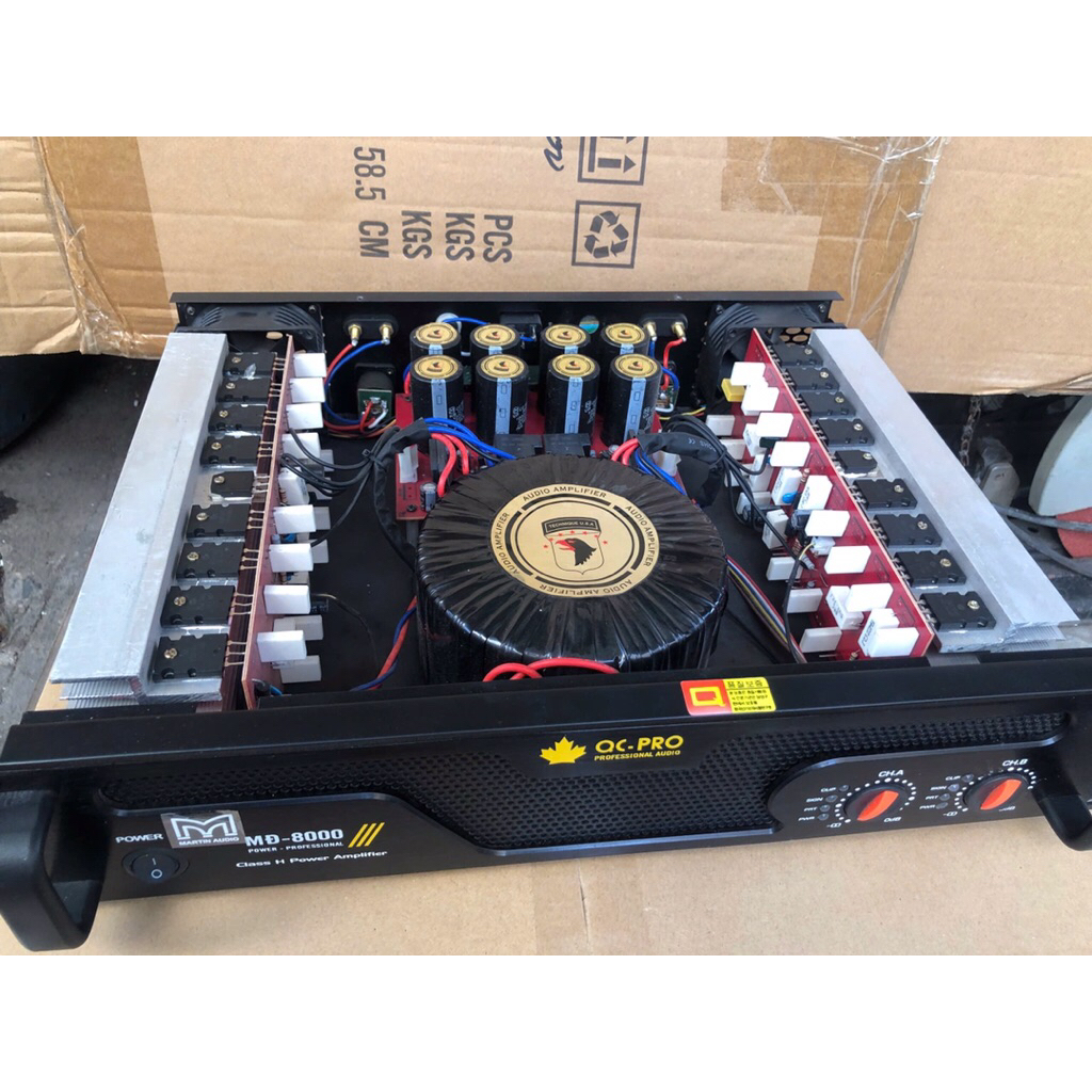 Cục Đẩy 2 Kênh MD - 8000. 32 Sò. 3200W