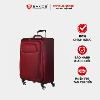 Vali kéo vải du lịch sakos spazio 6 - size m / ký gửi - khóa tsa - chống thấm, trượt nước