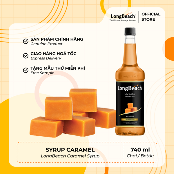 Siro Caramel - LongBeach Caramel Syrup 740ml