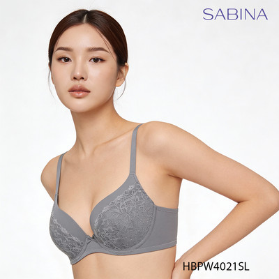 [SALE XẢ HÀNG] Áo Lót Có Gọng Mút Vừa Phối ren Happy Lady By Sabina HBPW4021