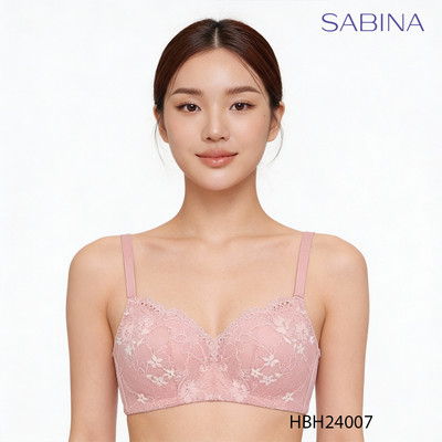 Áo Lót Mút Vừa Nâng Ngực Không Gọng Phối Ren Habpy Soft Doomm By Sabina HBH24007