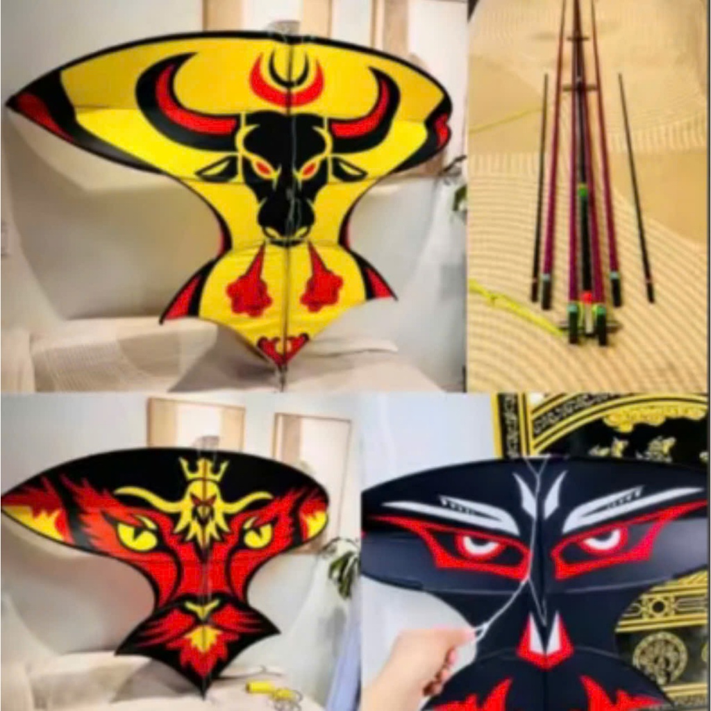 Diều Sáo Mắt Cú Đen .Diều Cacbon 1m7 -2m- 2m5 Cực Hót Có Sẵn Dây Lèo